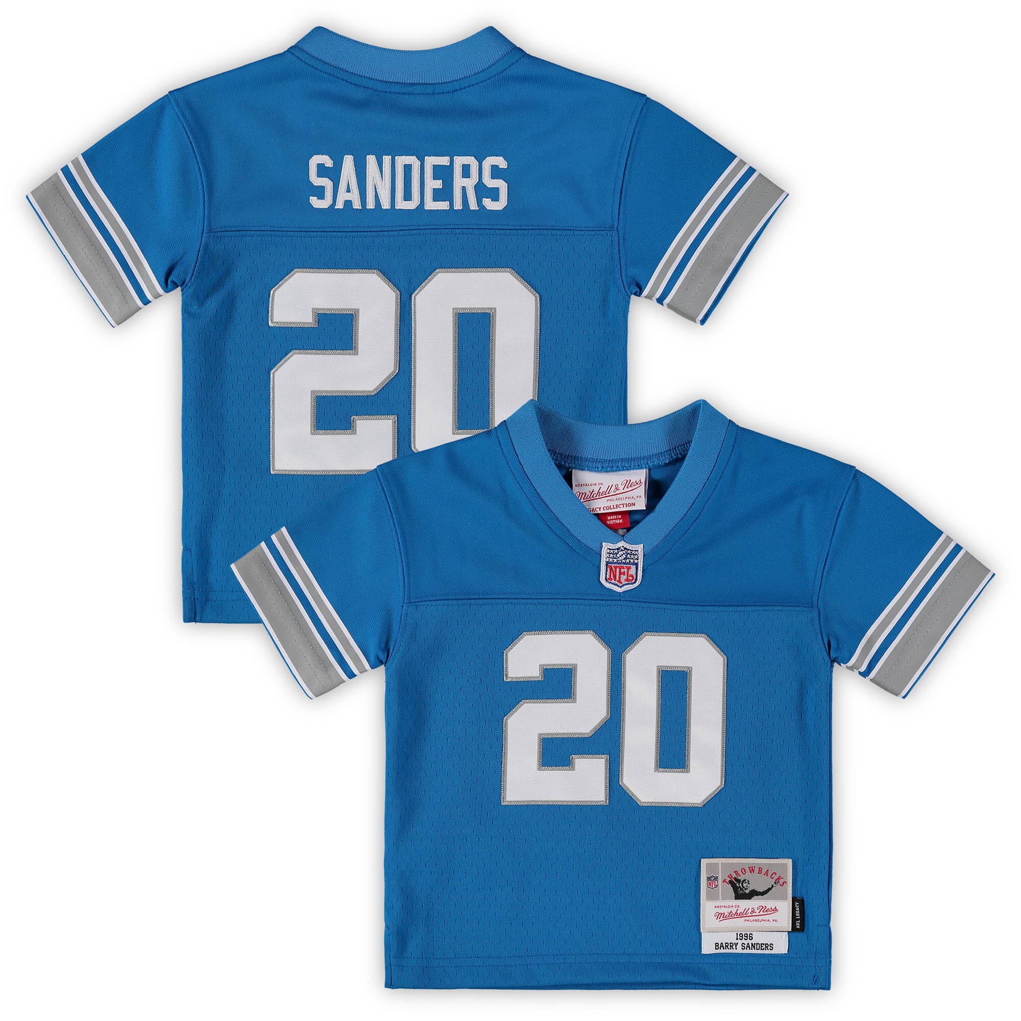 infant mitchell  ness barry sanders blue detroit lions 1996 retired legacy jersey | Lions Shop | Detroit Lions NFL Jerseys & Caps Collection