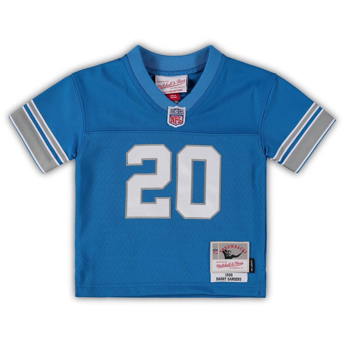infant mitchell  ness barry sanders blue detroit lions 1996 retired legacy jersey | Lions Shop | Detroit Lions NFL Jerseys & Caps Collection