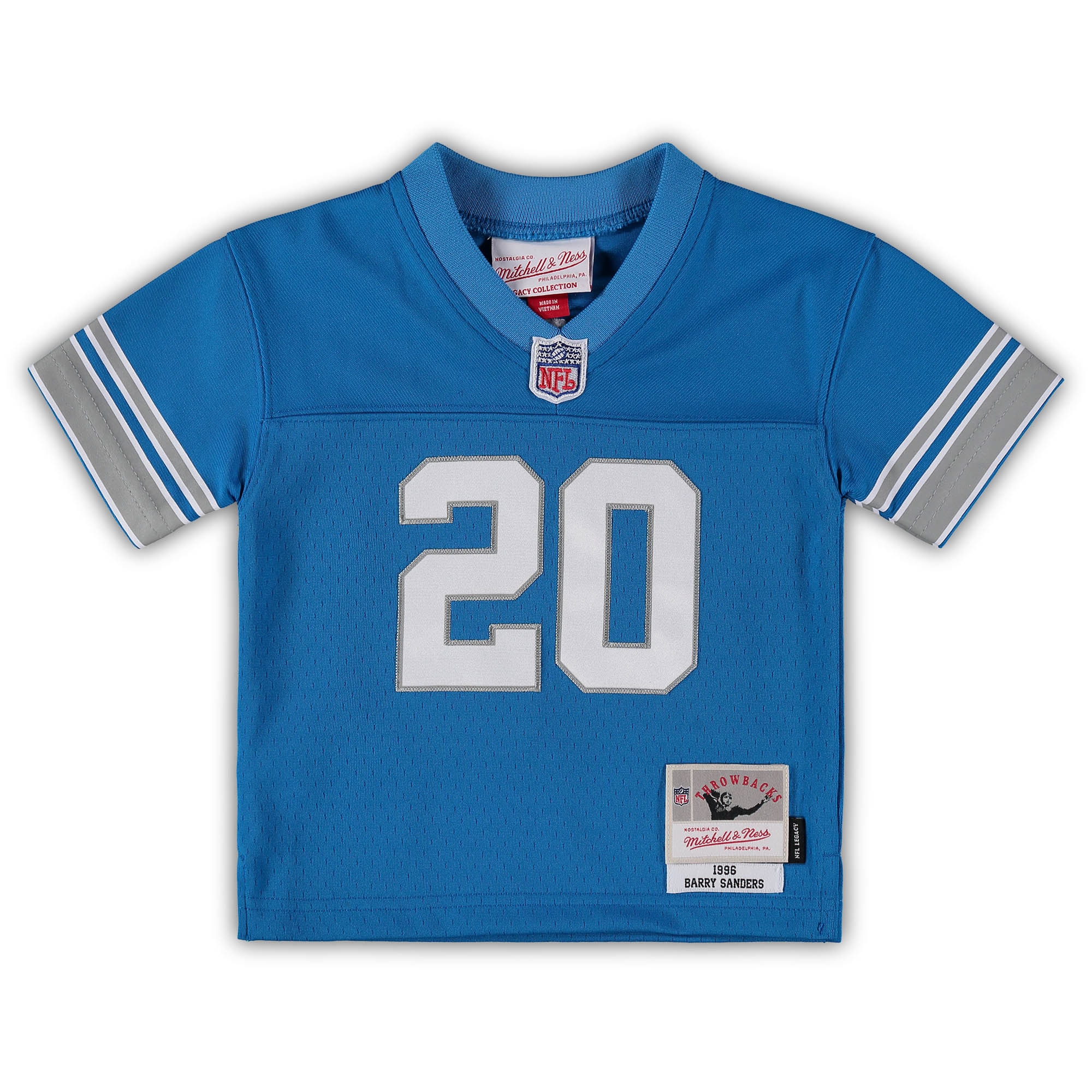 infant mitchell  ness barry sanders blue detroit lions 1996 retired legacy jersey | Lions Shop | Detroit Lions NFL Jerseys & Caps Collection
