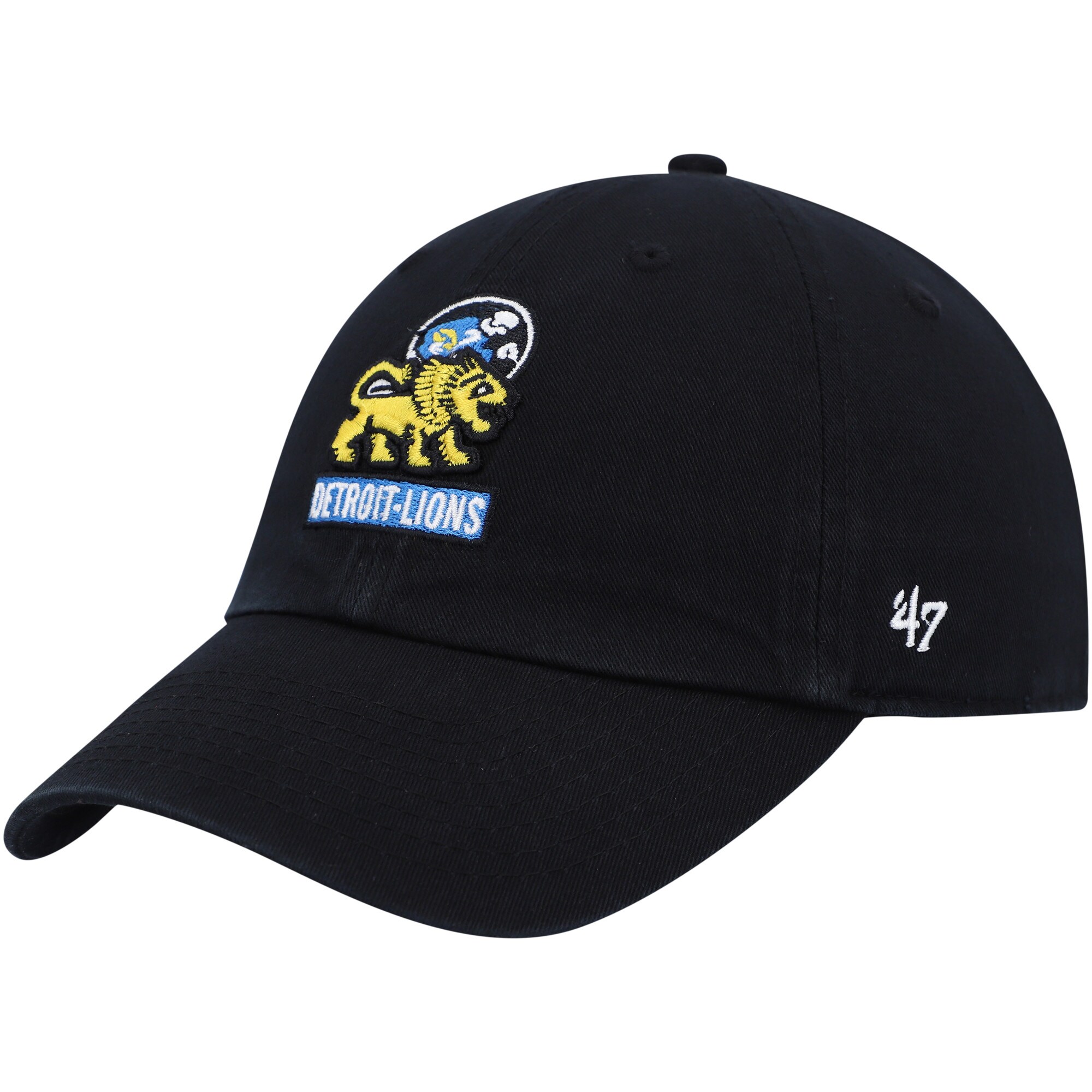 mens 47 black detroit lions clean up legacy adjustable hat – 3886104 | Lions Shop | Detroit Lions NFL Jerseys & Caps Collection