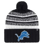 mens 47 black detroit lions tavern cuffed knit hat with pom | Lions Shop | Detroit Lions NFL Jerseys & Caps Collection