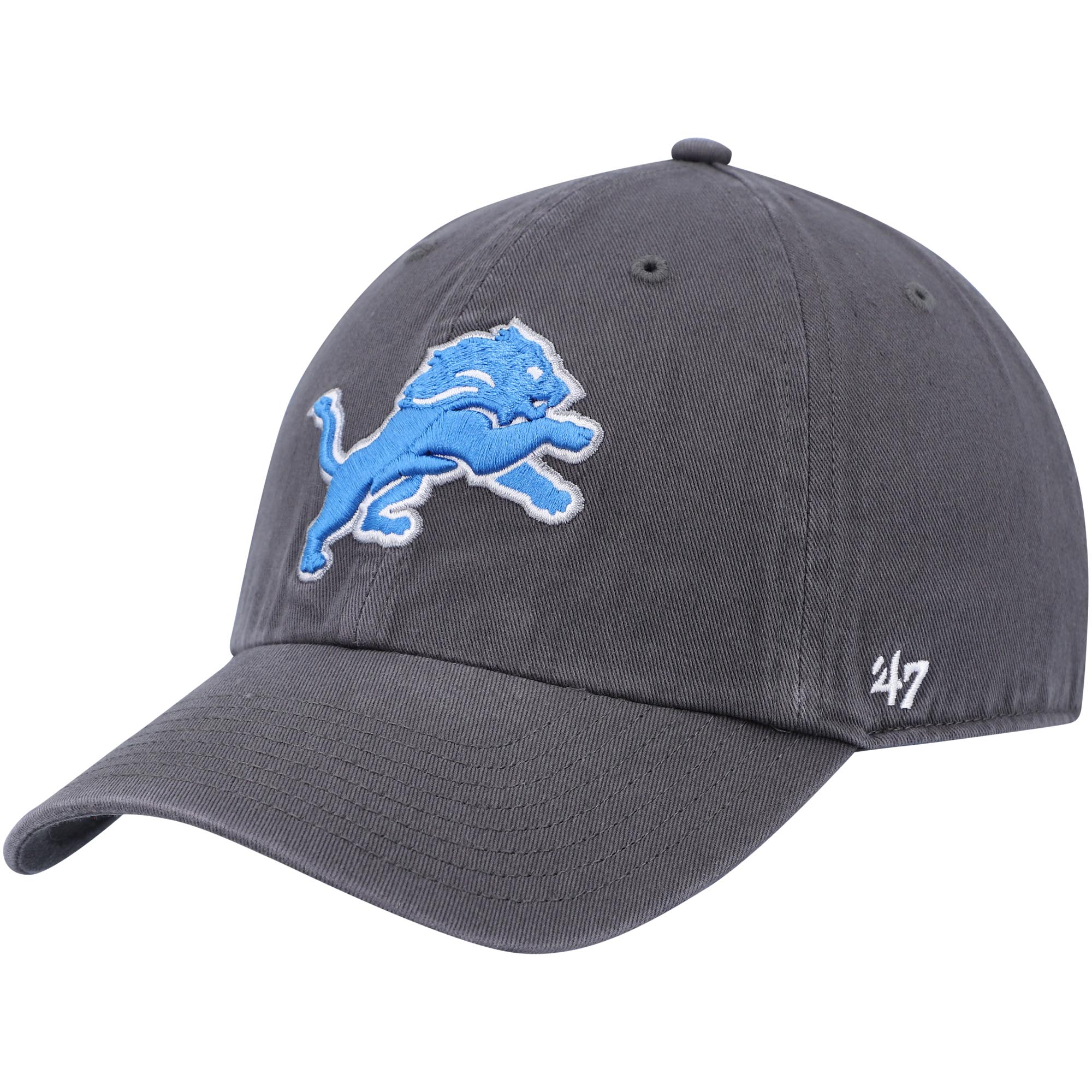 mens 47 charcoal detroit lions secondary clean up adjustable hat | Lions Shop | Detroit Lions NFL Jerseys & Caps Collection