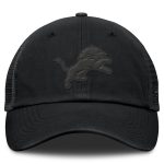 mens fanatics detroit lions basic black on black trucker adjustable hat | Lions Shop | Detroit Lions NFL Jerseys & Caps Collection