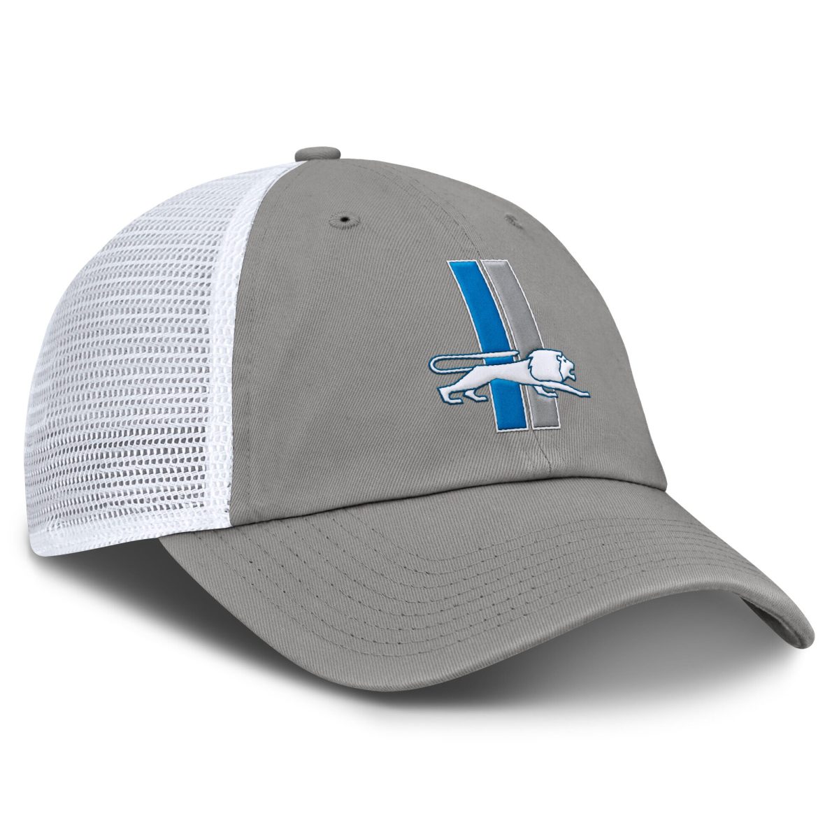 mens fanatics silver detroit lions basic vintage trucker adjustable hat | Lions Shop | Detroit Lions NFL Jerseys & Caps Collection