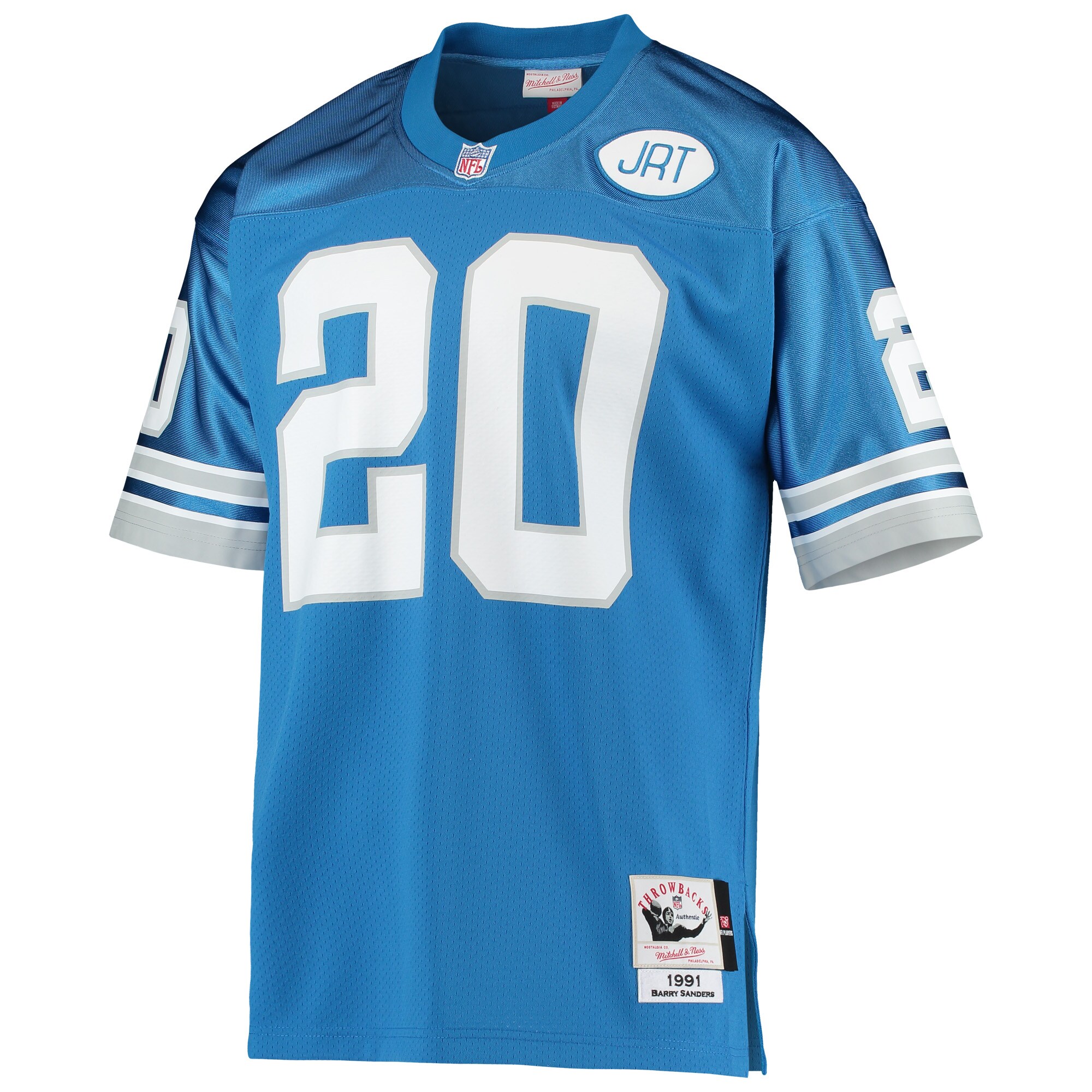 mens mitchell  ness barry sanders blue detroit lions 1991 authentic throwback retired player jersey | Lions Shop | Detroit Lions NFL Jerseys & Caps Collection