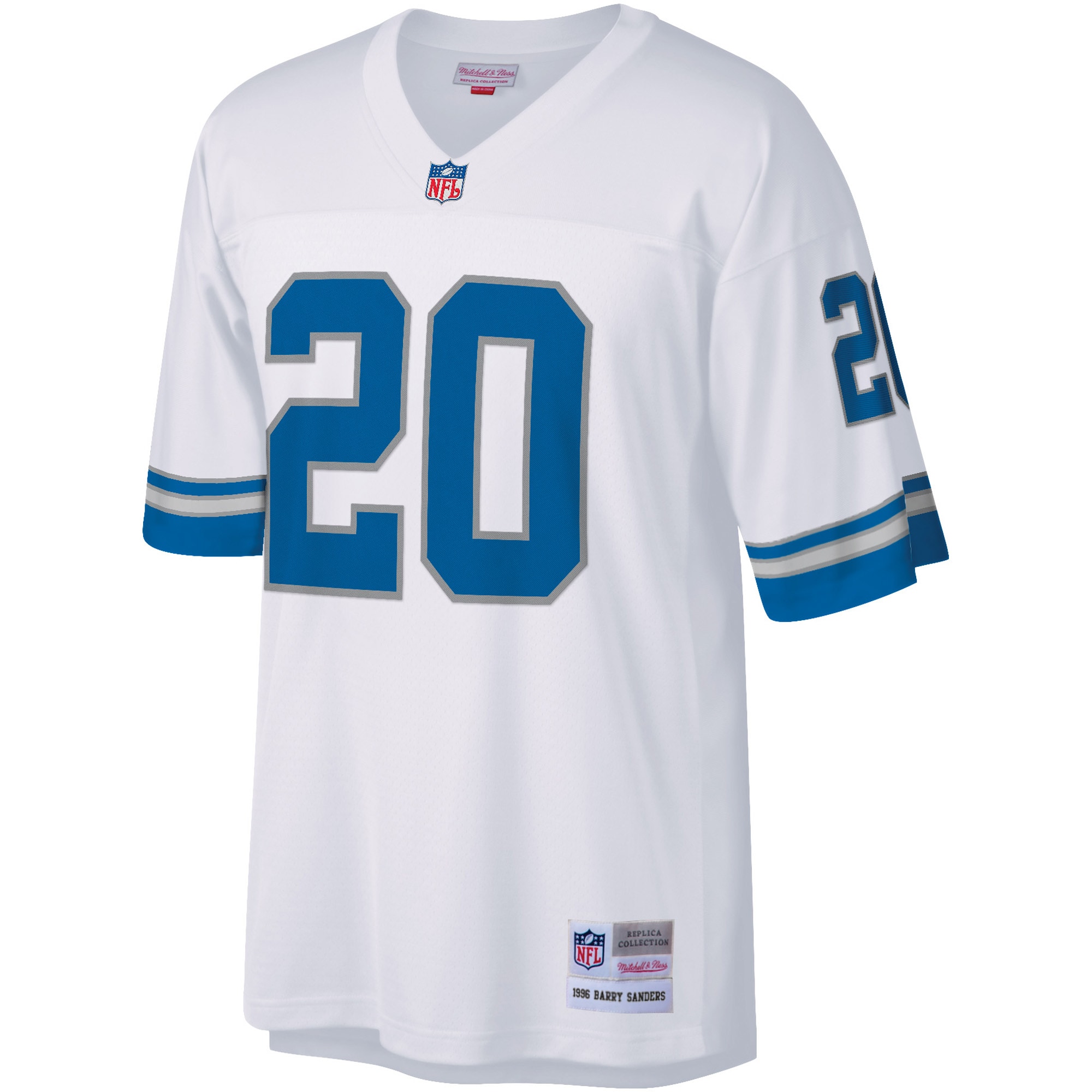 mens mitchell  ness barry sanders white detroit lions legacy replica jersey | Lions Shop | Detroit Lions NFL Jerseys & Caps Collection