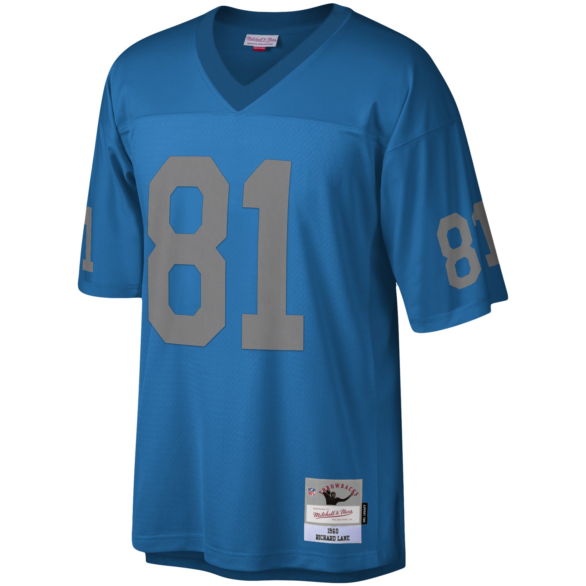 mens mitchell  ness richard lane blue detroit lions legacy replica jersey | Lions Shop | Detroit Lions NFL Jerseys & Caps Collection