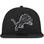 mens new era black detroit lions b-dub 9fifty adjustable hat | Lions Shop | Detroit Lions NFL Jerseys & Caps Collection