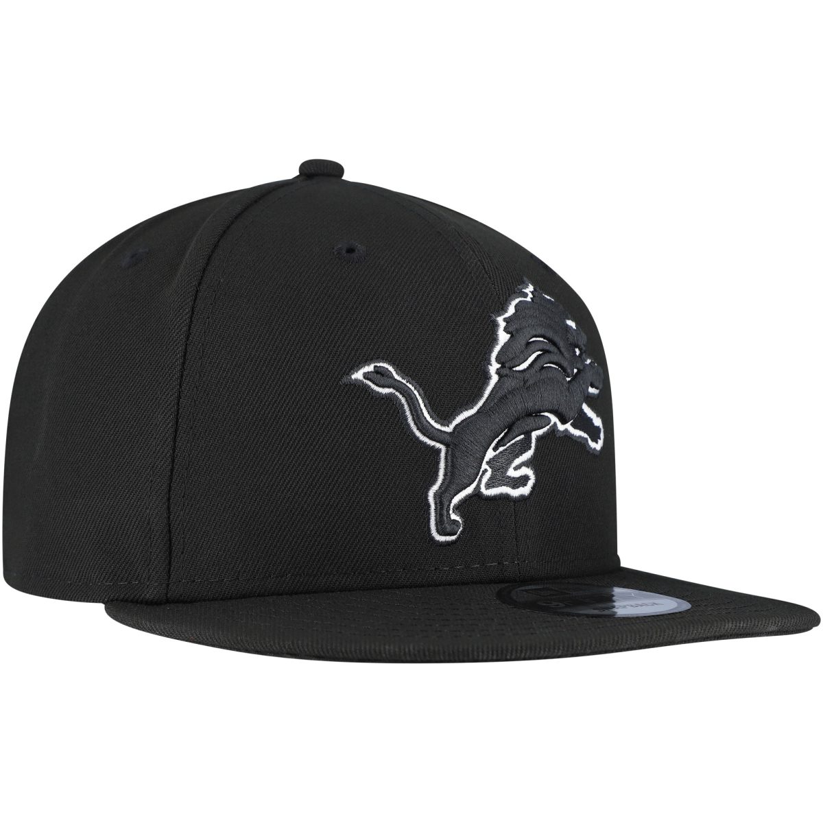 mens new era black detroit lions b-dub 9fifty adjustable hat | Lions Shop | Detroit Lions NFL Jerseys & Caps Collection