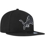 mens new era black detroit lions b-dub 9fifty adjustable hat | Lions Shop | Detroit Lions NFL Jerseys & Caps Collection