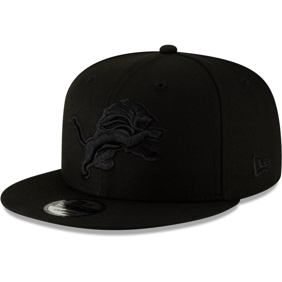 mens new era black detroit lions black on black 9fifty adjustable hat | Lions Shop | Detroit Lions NFL Jerseys & Caps Collection