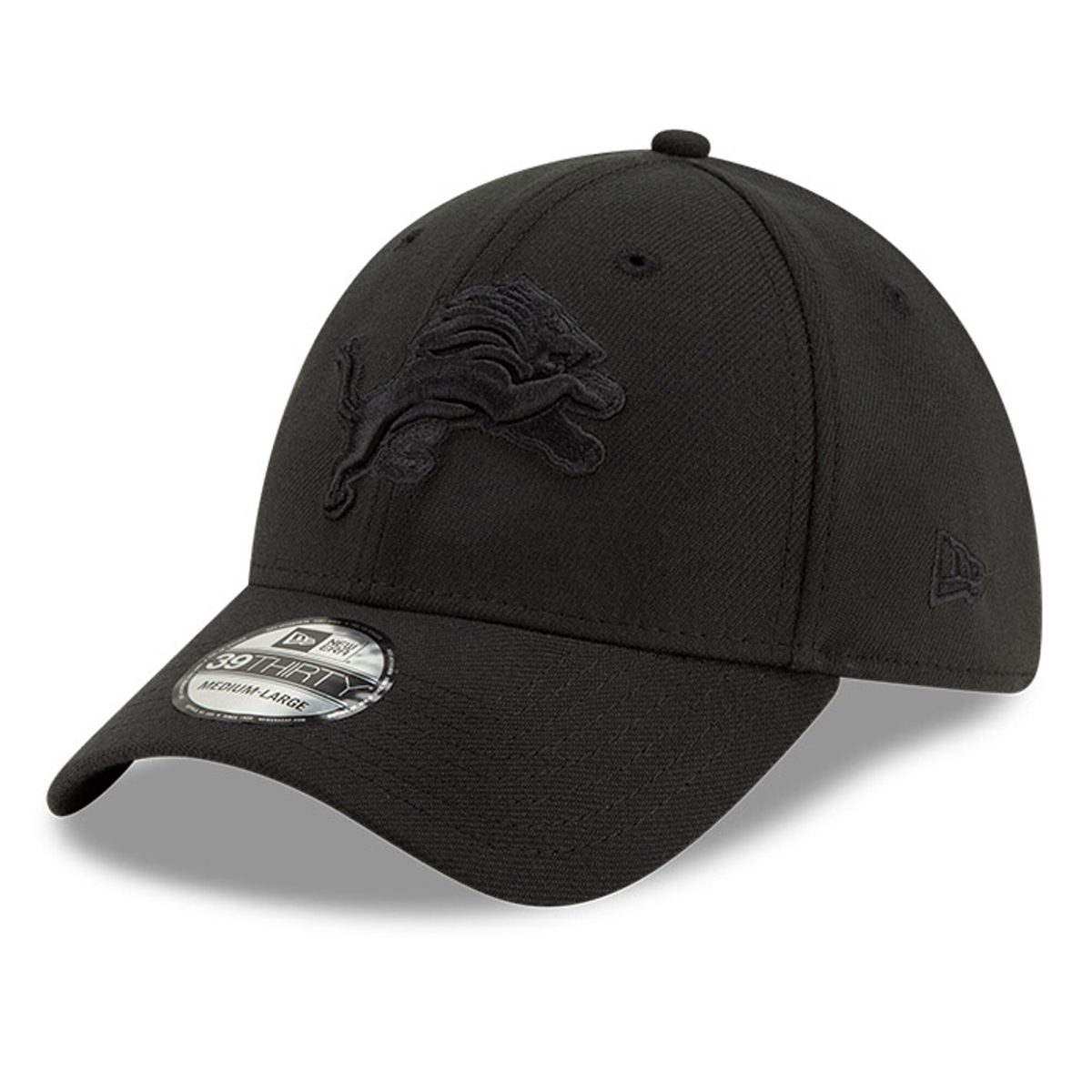 mens new era black detroit lions logo 39thirty flex hat | Lions Shop | Detroit Lions NFL Jerseys & Caps Collection