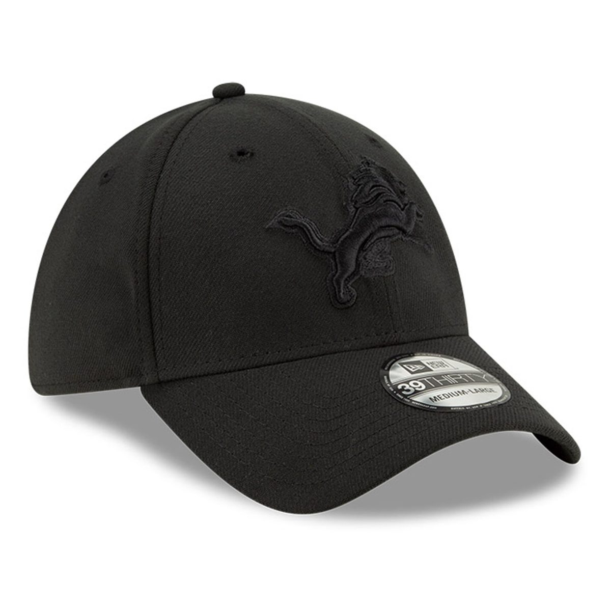 mens new era black detroit lions logo 39thirty flex hat | Lions Shop | Detroit Lions NFL Jerseys & Caps Collection