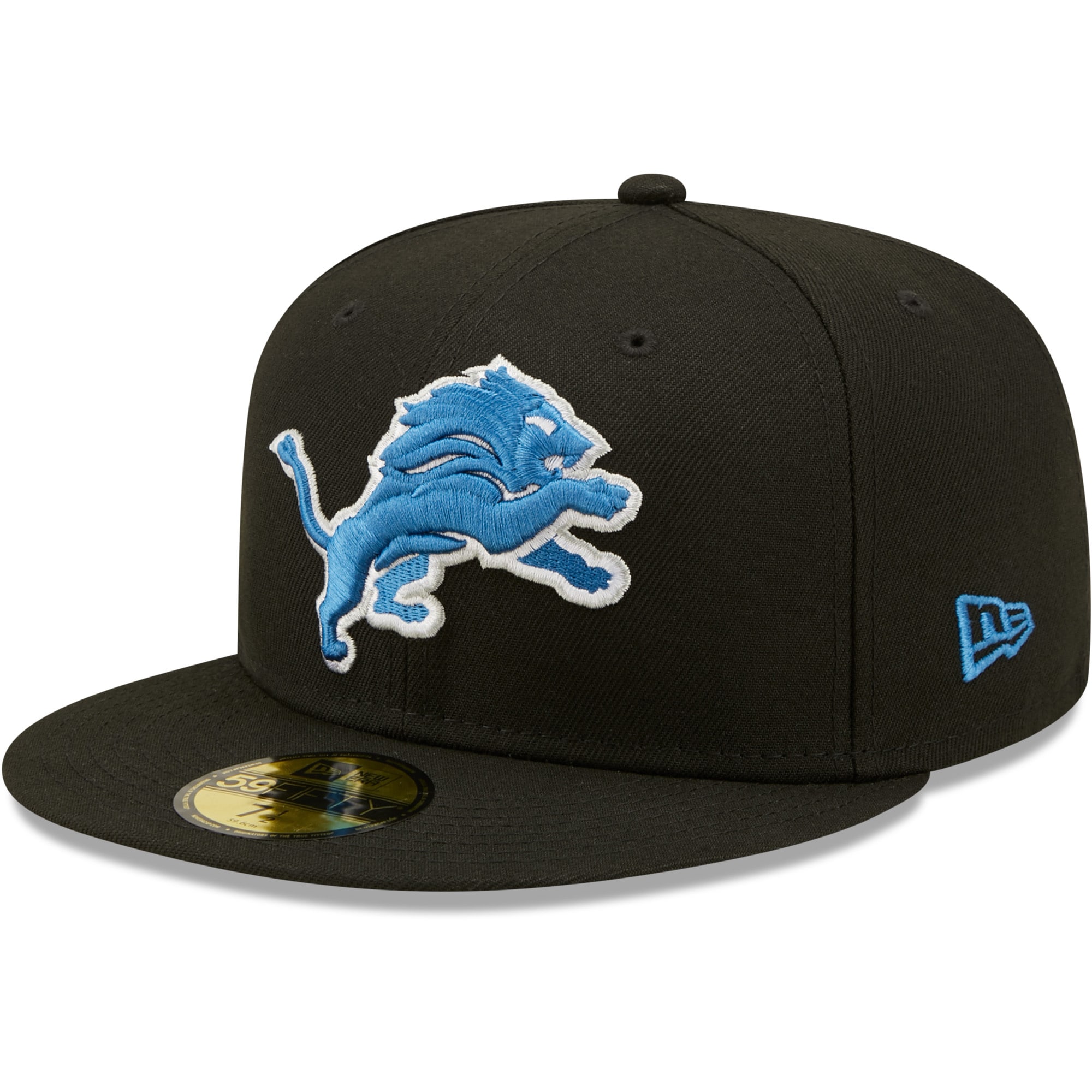 mens new era black detroit lions omaha 59fifty fitted hat | Lions Shop | Detroit Lions NFL Jerseys & Caps Collection