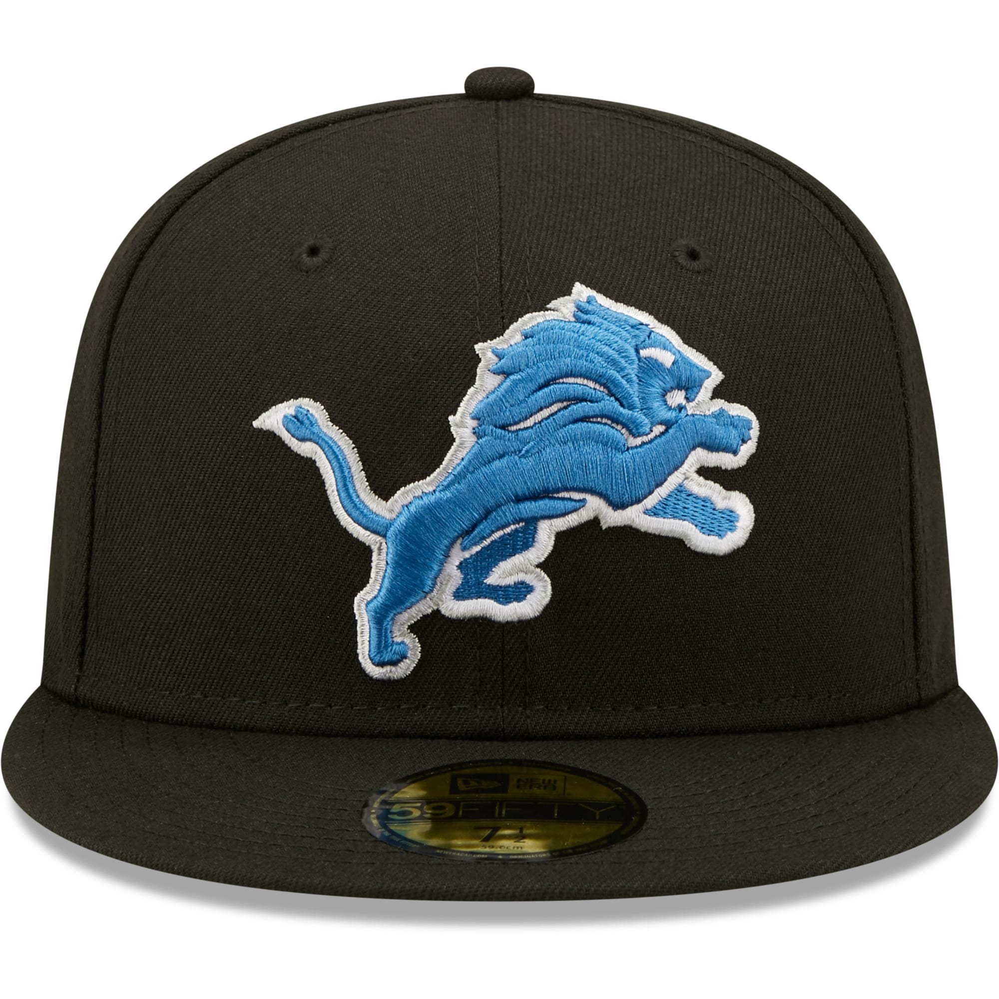 mens new era black detroit lions omaha 59fifty fitted hat | Lions Shop | Detroit Lions NFL Jerseys & Caps Collection