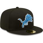 mens new era black detroit lions omaha 59fifty fitted hat | Lions Shop | Detroit Lions NFL Jerseys & Caps Collection