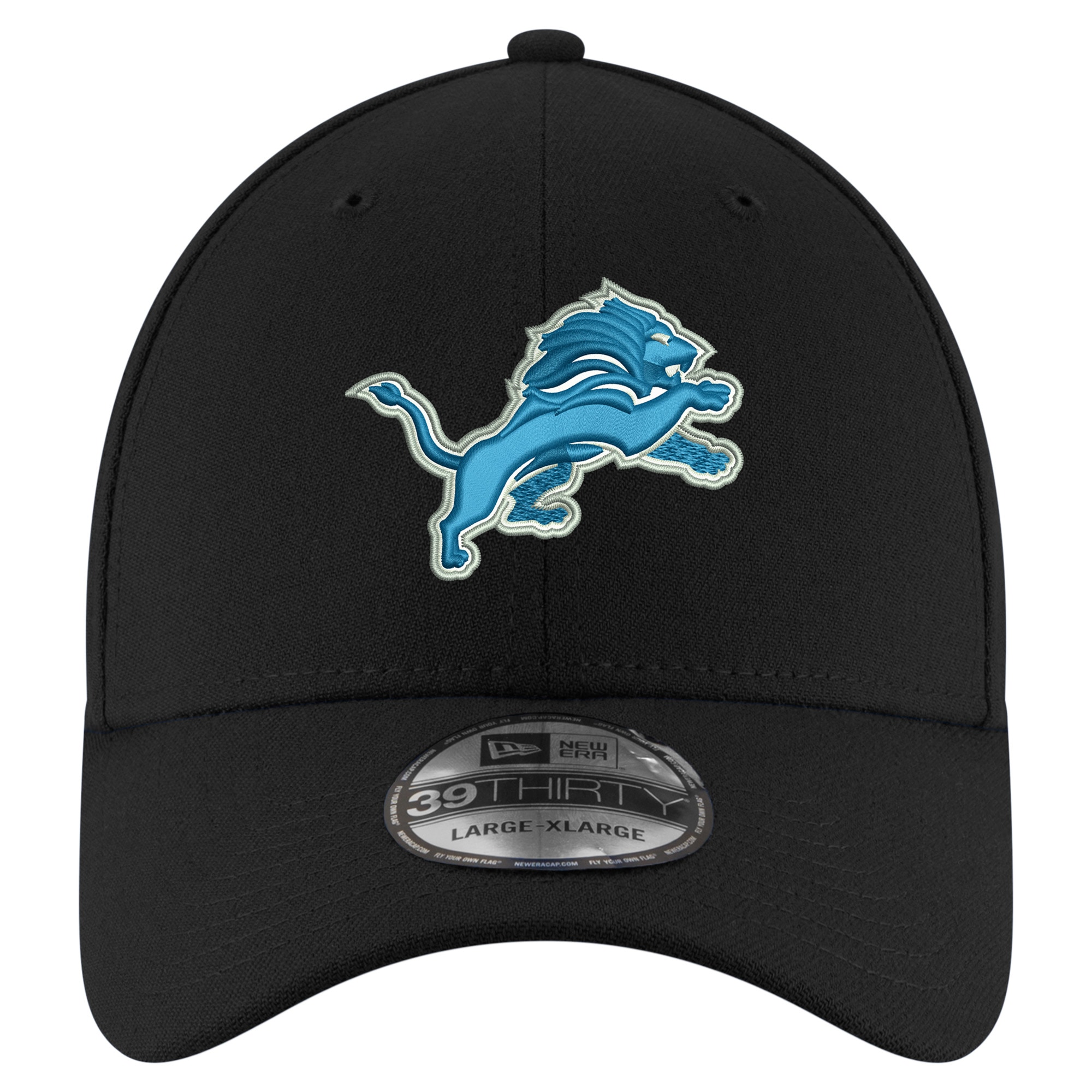 mens new era black detroit lions replica 39thirty flex hat | Lions Shop | Detroit Lions NFL Jerseys & Caps Collection