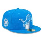 mens new era blue detroit lions 2024 sideline 59fifty fitted hat | Lions Shop | Detroit Lions NFL Jerseys & Caps Collection