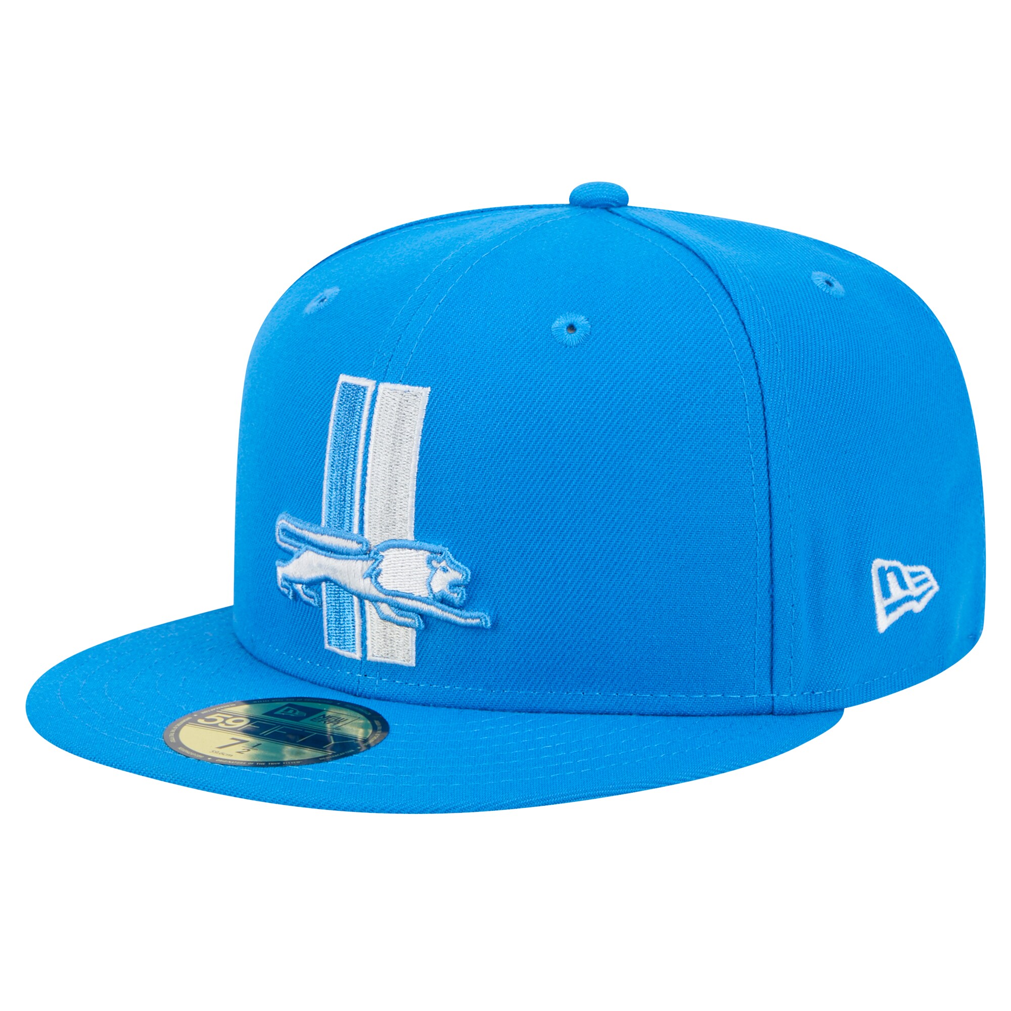 mens new era blue detroit lions alternate main 59fifty fitted hat | Lions Shop | Detroit Lions NFL Jerseys & Caps Collection