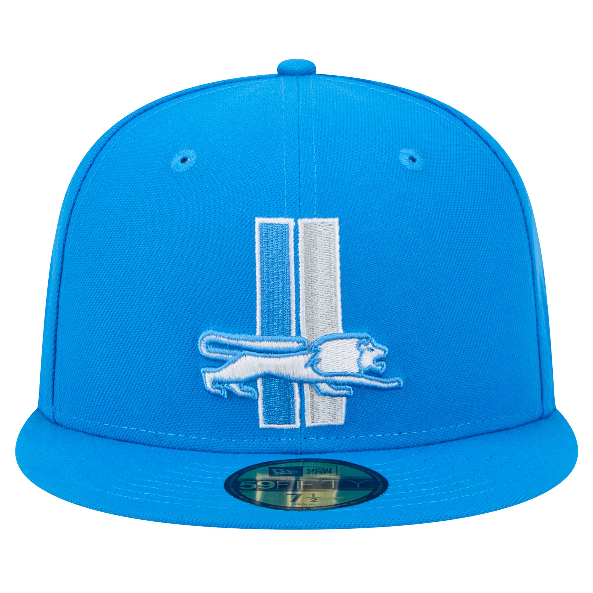 mens new era blue detroit lions alternate main 59fifty fitted hat | Lions Shop | Detroit Lions NFL Jerseys & Caps Collection