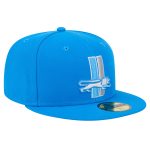 mens new era blue detroit lions alternate main 59fifty fitted hat | Lions Shop | Detroit Lions NFL Jerseys & Caps Collection