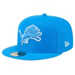 mens new era blue detroit lions main 59fifty fitted hat | Lions Shop | Detroit Lions NFL Jerseys & Caps Collection