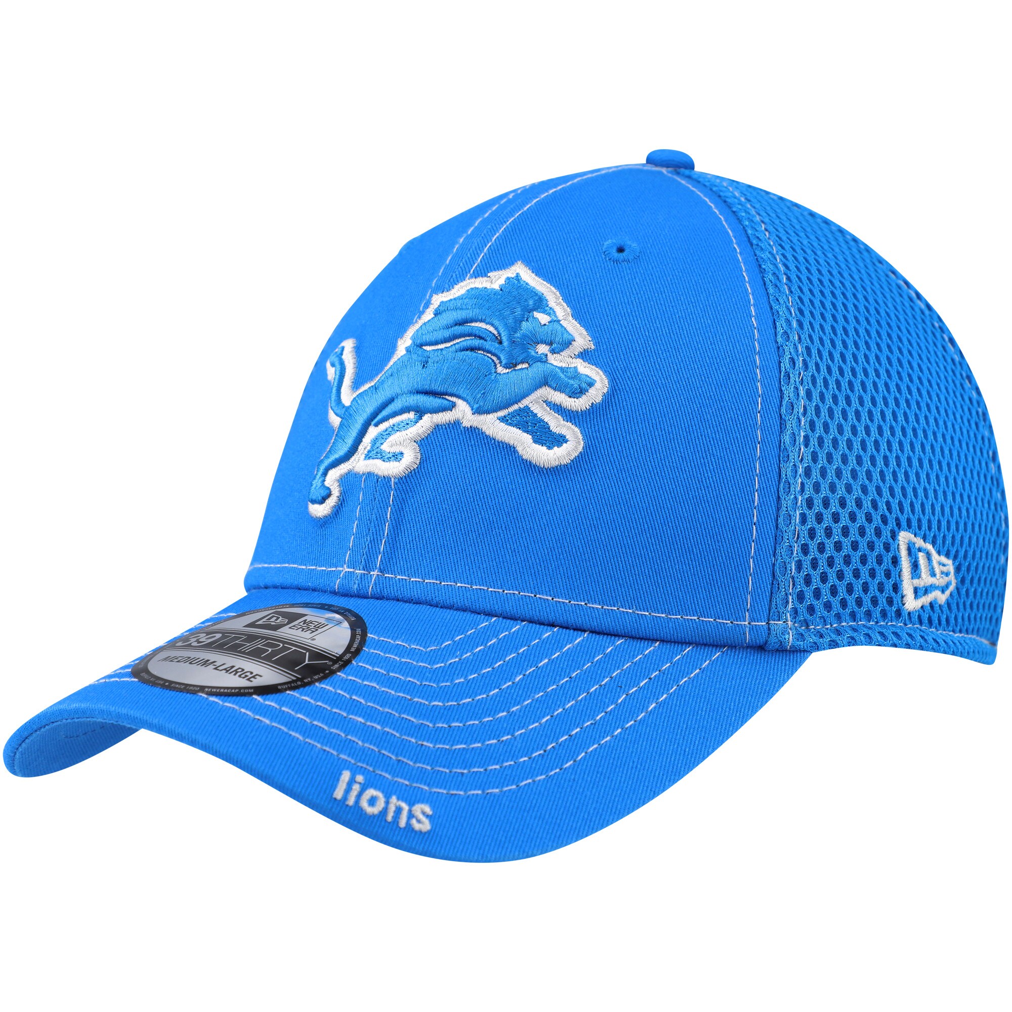 mens new era blue detroit lions neo 39thirty flex hat | Lions Shop | Detroit Lions NFL Jerseys & Caps Collection