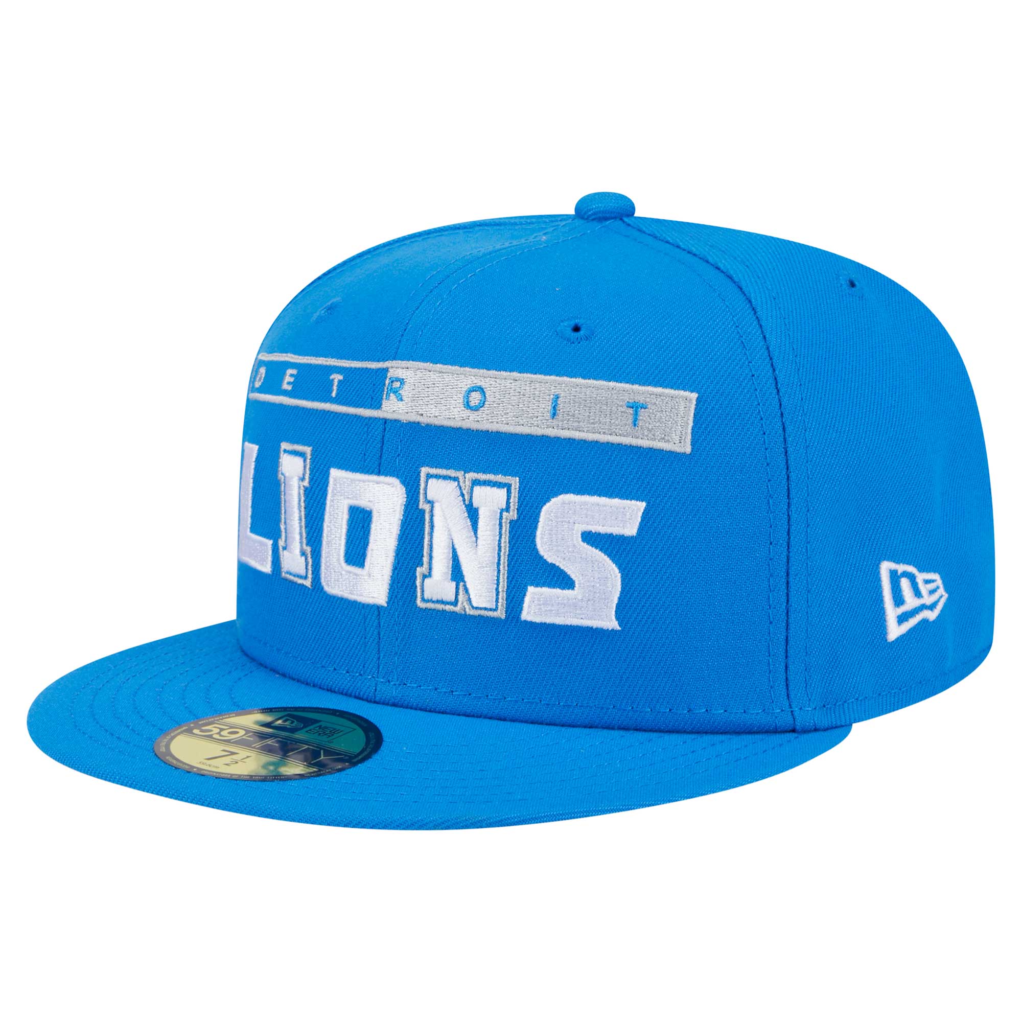 mens new era blue detroit lions ransom 59fifty fitted hat | Lions Shop | Detroit Lions NFL Jerseys & Caps Collection