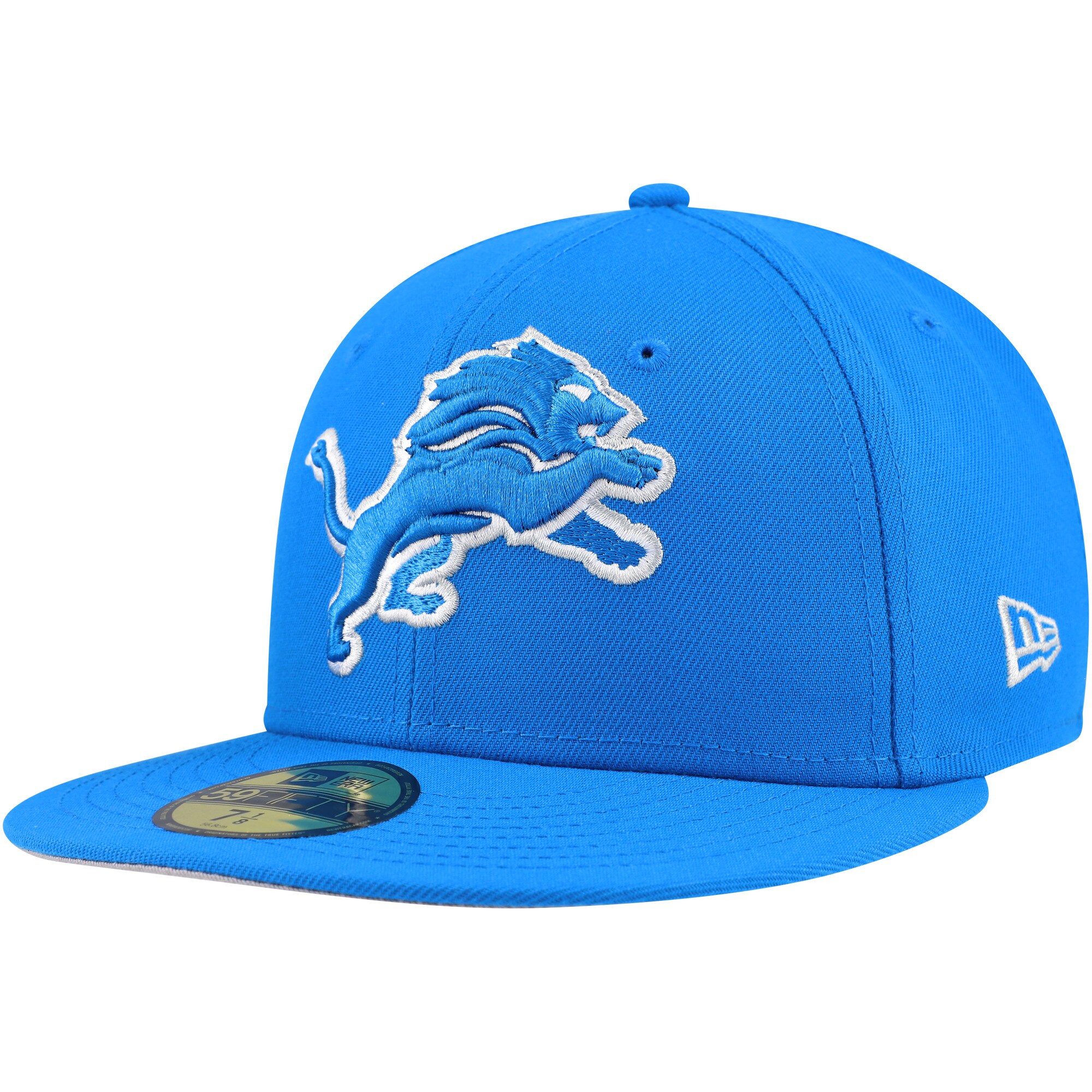 mens new era blue detroit lions team basic 59fifty fitted hat | Lions Shop | Detroit Lions NFL Jerseys & Caps Collection