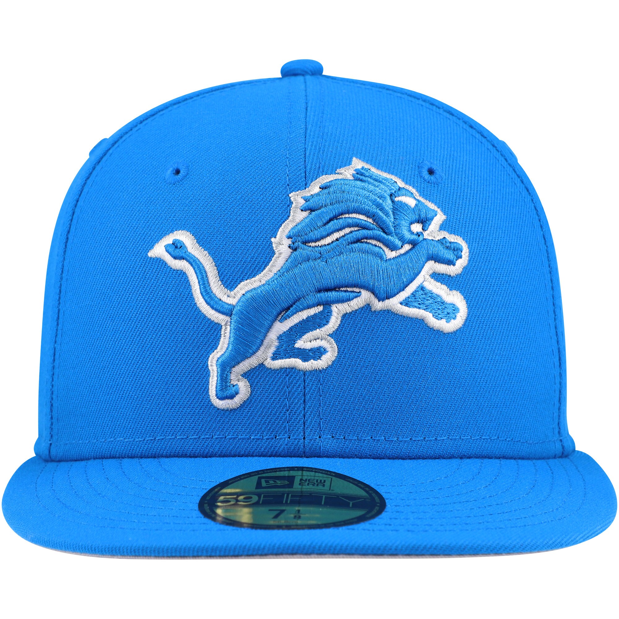 mens new era blue detroit lions team basic 59fifty fitted hat | Lions Shop | Detroit Lions NFL Jerseys & Caps Collection