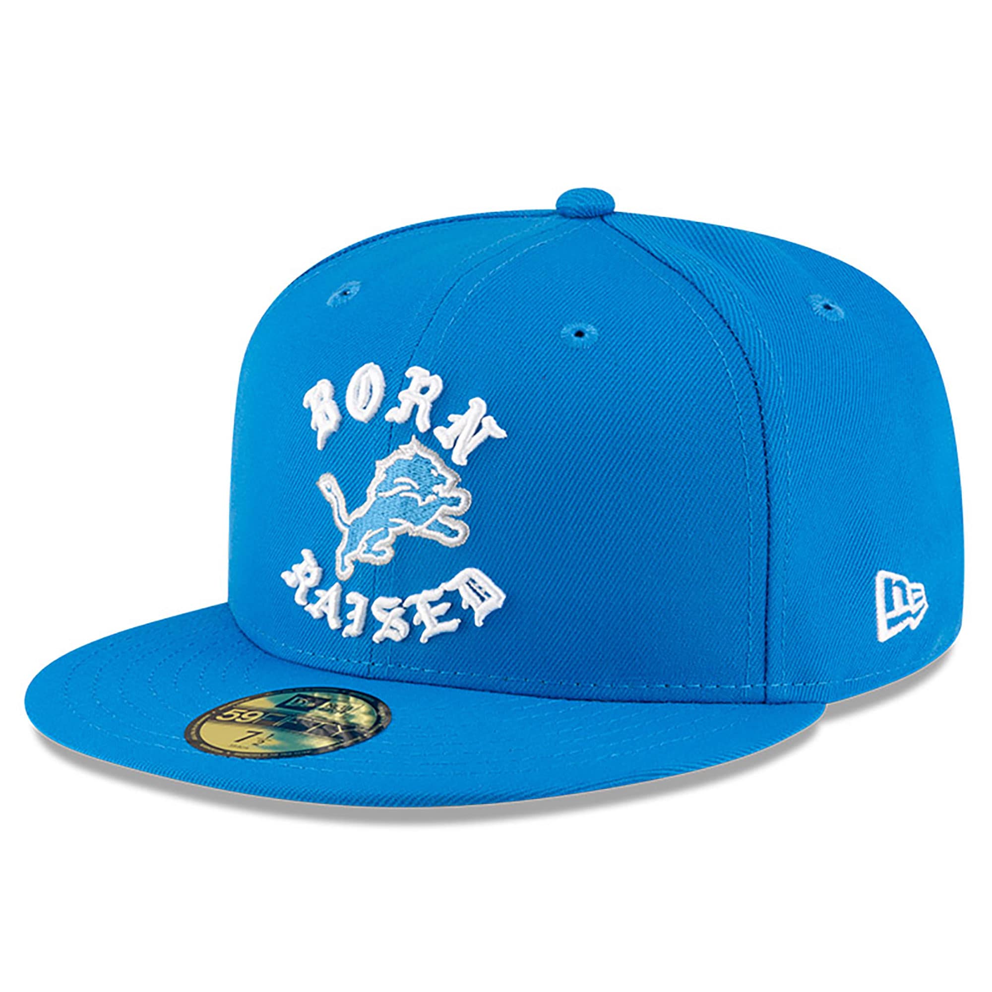 mens new era born x raised blue detroit lions 59fifty fitted hat | Lions Shop | Detroit Lions NFL Jerseys & Caps Collection