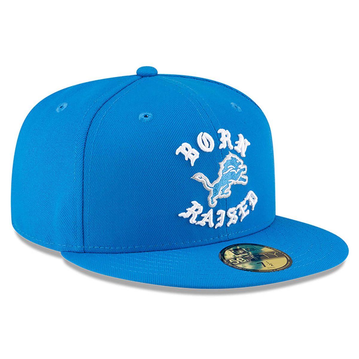 mens new era born x raised blue detroit lions 59fifty fitted hat | Lions Shop | Detroit Lions NFL Jerseys & Caps Collection