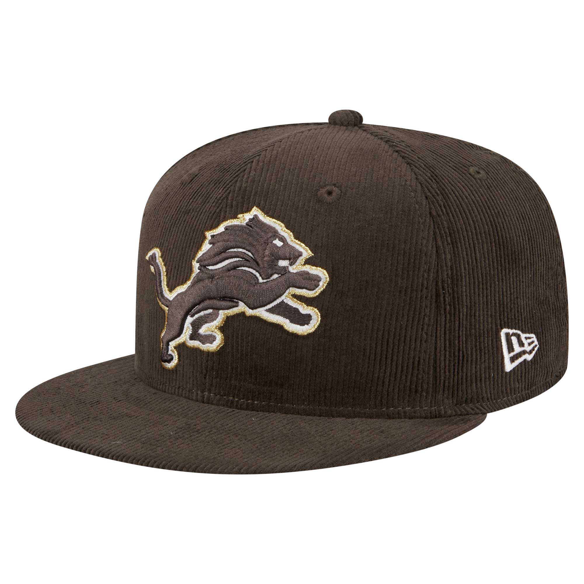 mens new era brown detroit lions choco cord 59fifty fitted hat | Lions Shop | Detroit Lions NFL Jerseys & Caps Collection