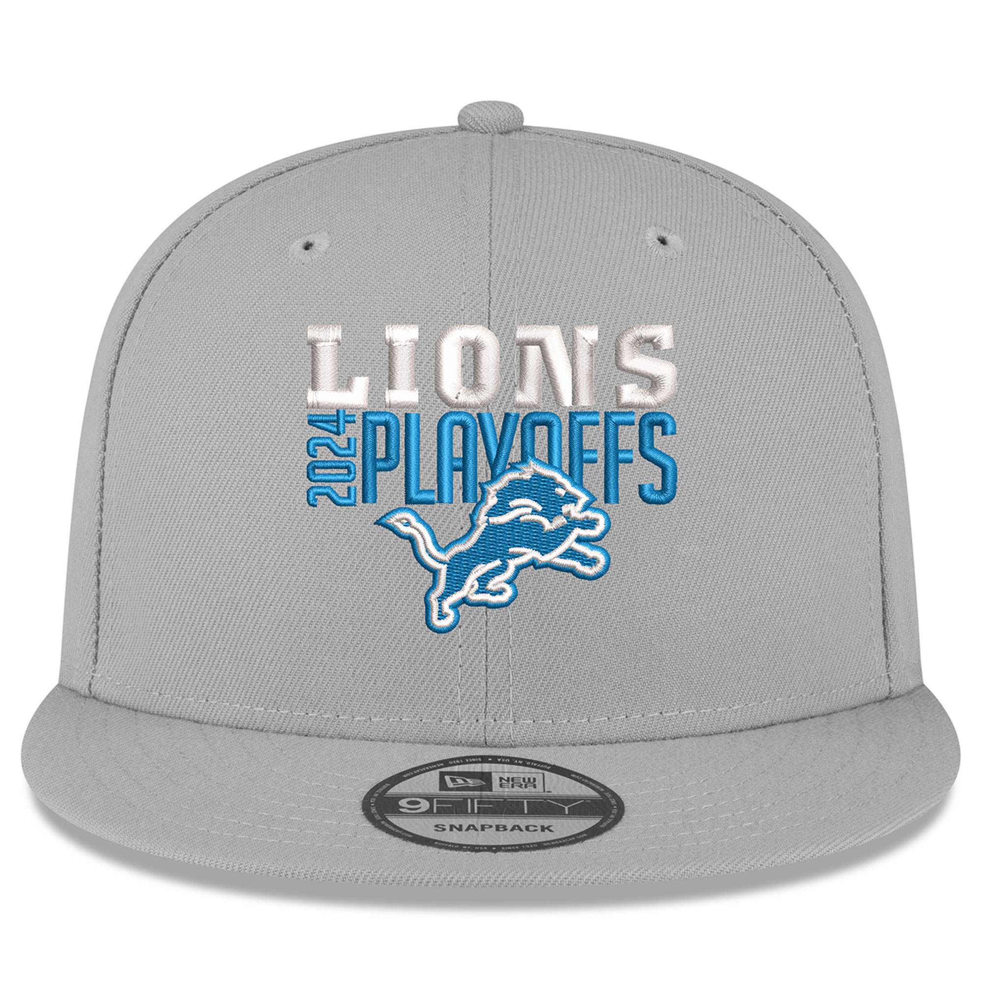 mens new era gray detroit lions 2024 nfl playoffs 9fifty snapback hat | Lions Shop | Detroit Lions NFL Jerseys & Caps Collection