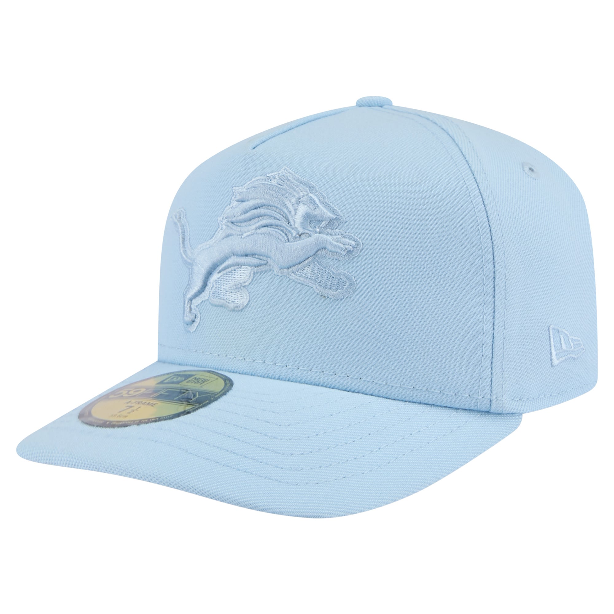 mens new era light blue detroit lions color pack a-frame 59fifty fitted hat | Lions Shop | Detroit Lions NFL Jerseys & Caps Collection