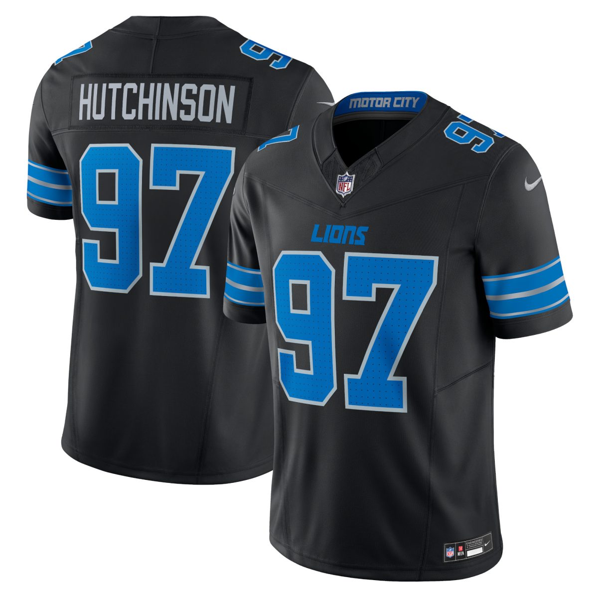 mens nike aidan hutchinson black detroit lions 2nd alternate vapor f.u.s.e. limited jersey | Lions Shop | Detroit Lions NFL Jerseys & Caps Collection