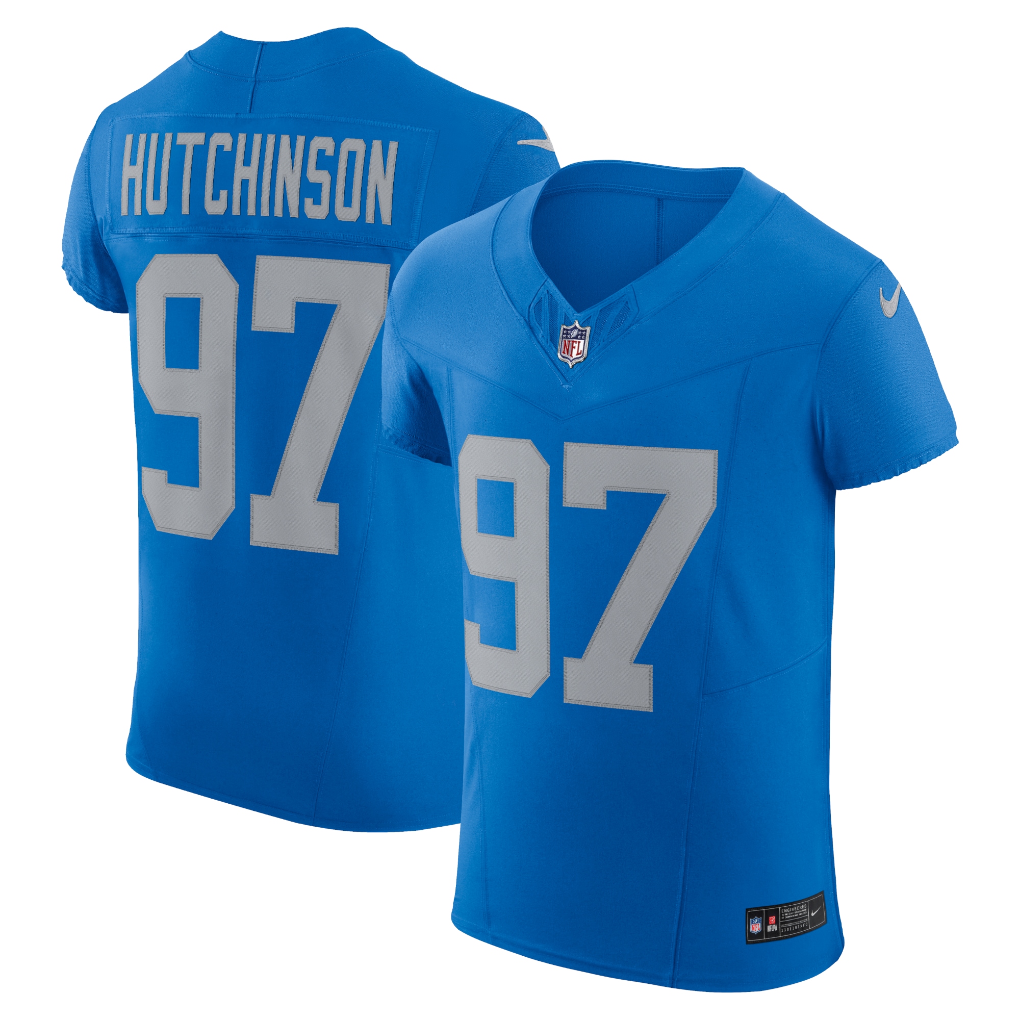 mens nike aidan hutchinson blue detroit lions alternate vapor f.u.s.e. elite jersey | Lions Shop | Detroit Lions NFL Jerseys & Caps Collection