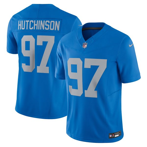 mens nike aidan hutchinson blue detroit lions vapor f.u.s.e. alternate limited jersey | Lions Shop | Detroit Lions NFL Jerseys & Caps Collection