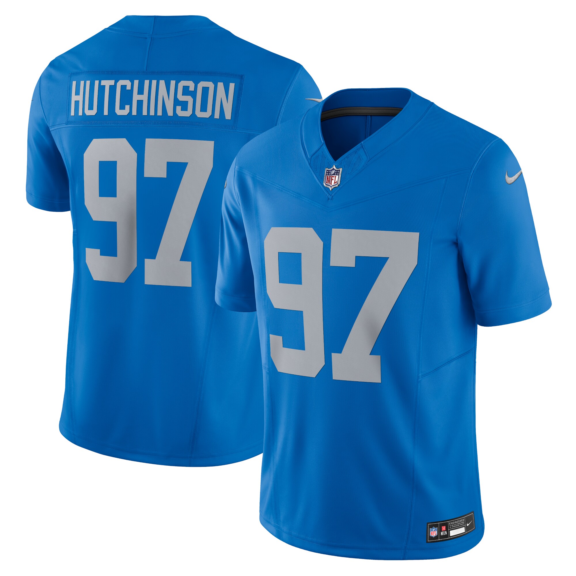 mens nike aidan hutchinson blue detroit lions vapor f.u.s.e. alternate limited jersey | Lions Shop | Detroit Lions NFL Jerseys & Caps Collection