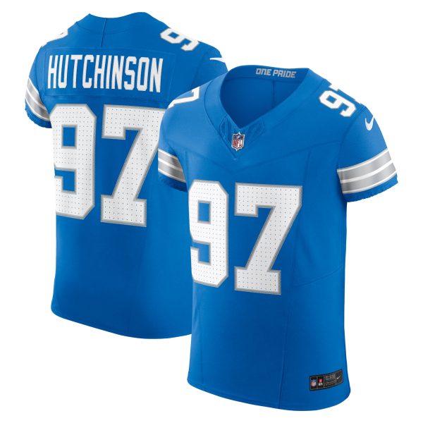 mens nike aidan hutchinson blue detroit lions vapor f.u.s.e. elite jersey | Lions Shop | Detroit Lions NFL Jerseys & Caps Collection