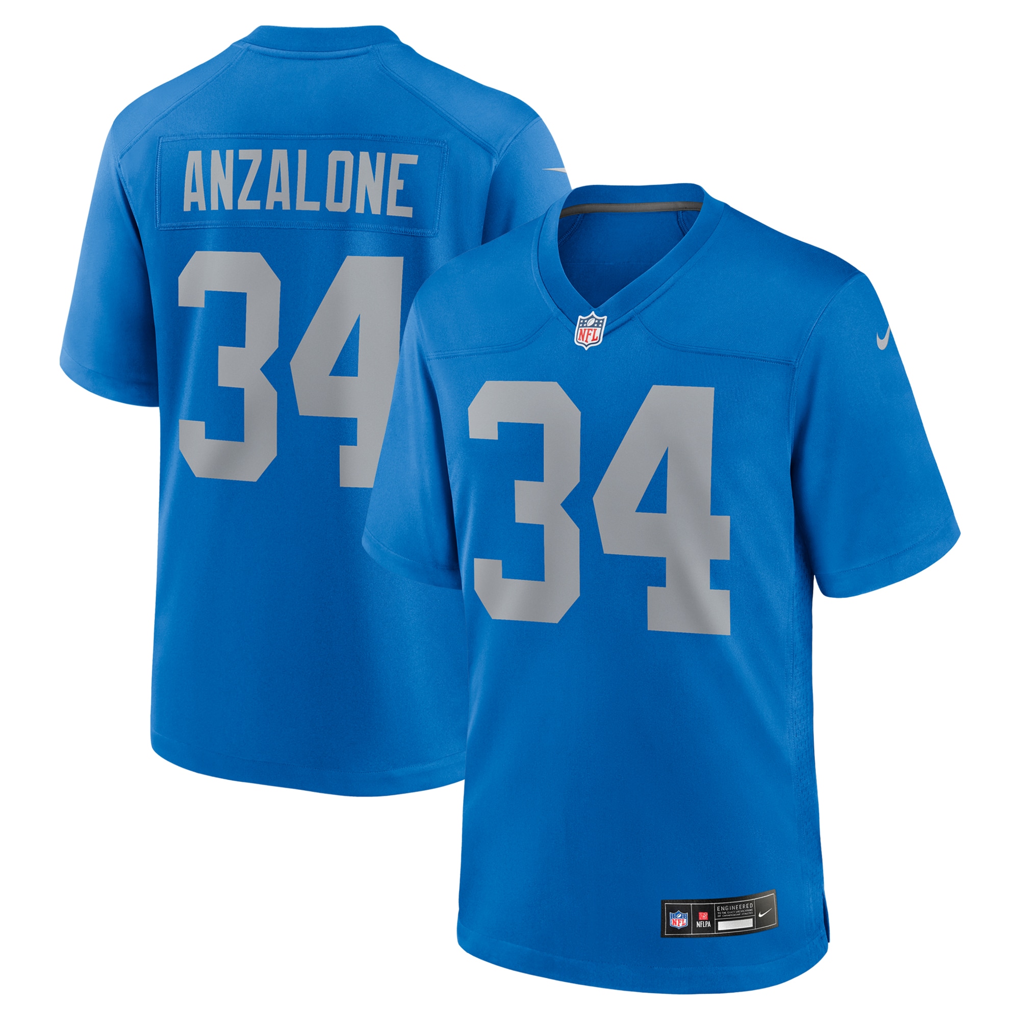 mens nike alex anzalone blue detroit lions alternate game jersey | Lions Shop | Detroit Lions NFL Jerseys & Caps Collection