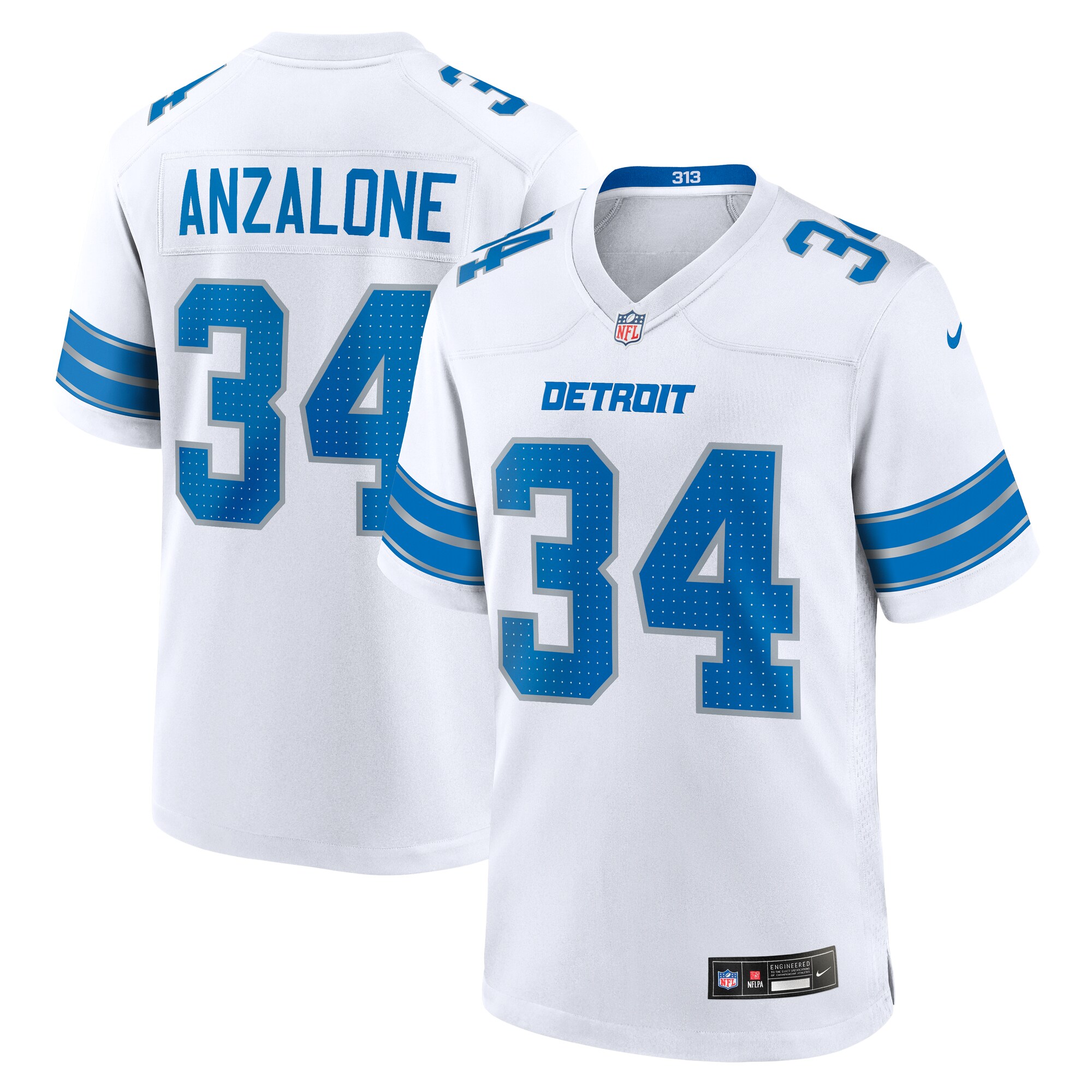 mens nike alex anzalone white detroit lions white game jersey | Lions Shop | Detroit Lions NFL Jerseys & Caps Collection