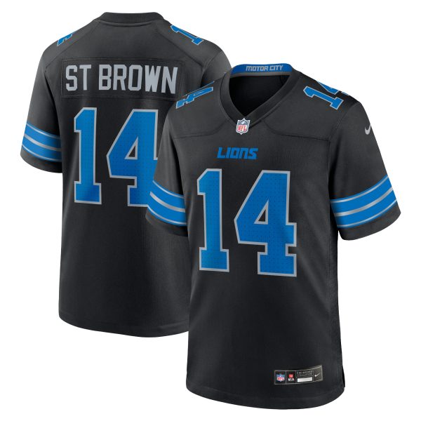 mens nike amon-ra st. brown black detroit lions 2nd alternate game jersey | Lions Shop | Detroit Lions NFL Jerseys & Caps Collection
