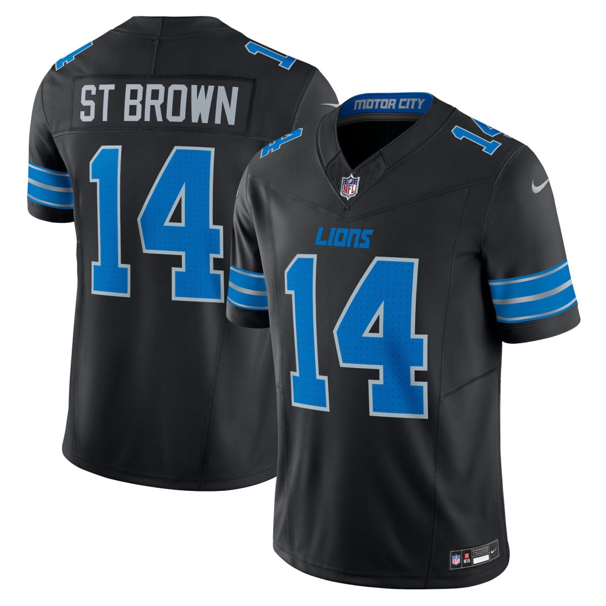 mens nike amon-ra st. brown black detroit lions 2nd alternate vapor f.u.s.e. limited jersey | Lions Shop | Detroit Lions NFL Jerseys & Caps Collection