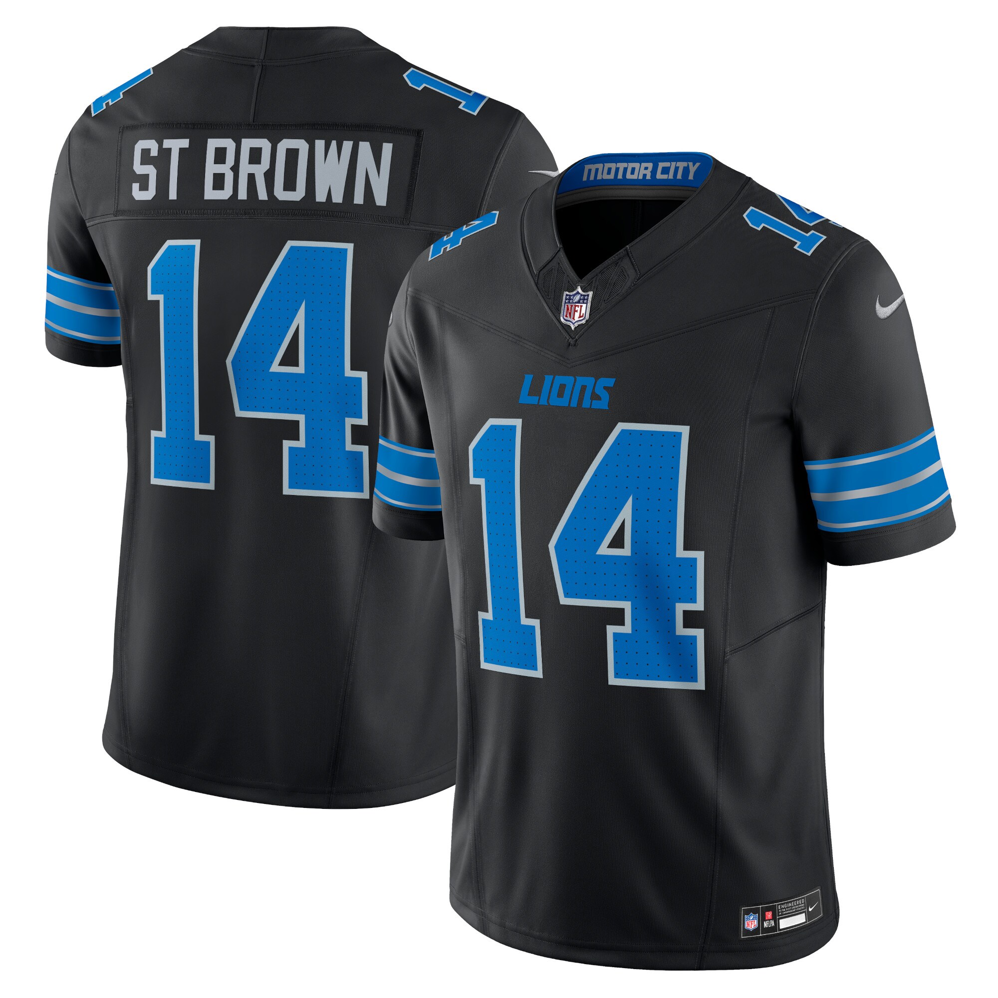 mens nike amon-ra st. brown black detroit lions 2nd alternate vapor f.u.s.e. limited jersey | Lions Shop | Detroit Lions NFL Jerseys & Caps Collection