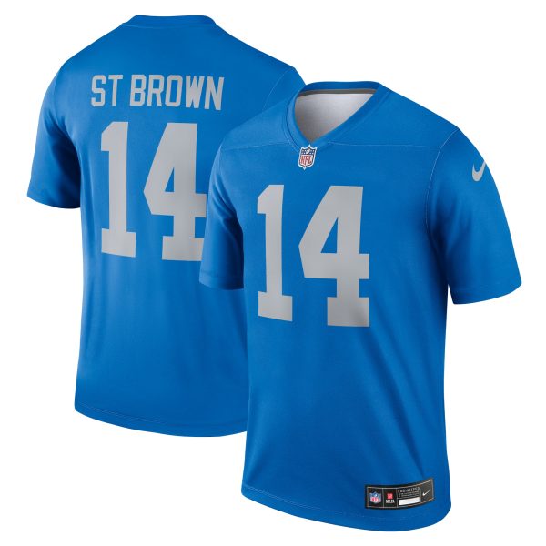 mens nike amon-ra st. brown blue detroit lions alternate legend player performance top | Lions Shop | Detroit Lions NFL Jerseys & Caps Collection