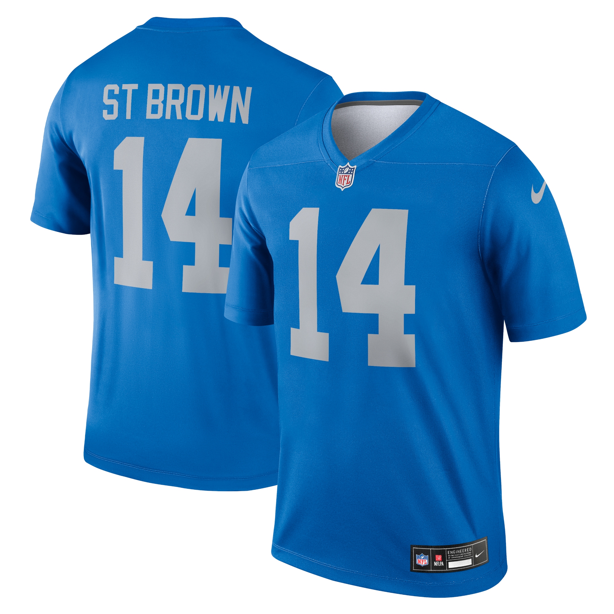 mens nike amon-ra st. brown blue detroit lions alternate legend player performance top | Lions Shop | Detroit Lions NFL Jerseys & Caps Collection