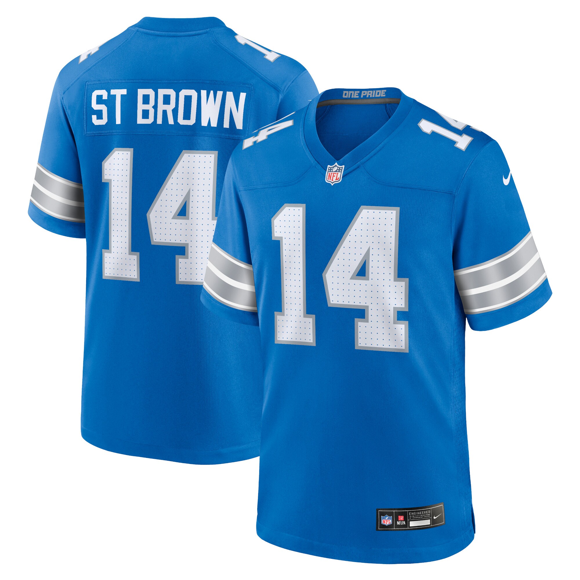 mens nike amon-ra st. brown blue detroit lions game jersey | Lions Shop | Detroit Lions NFL Jerseys & Caps Collection