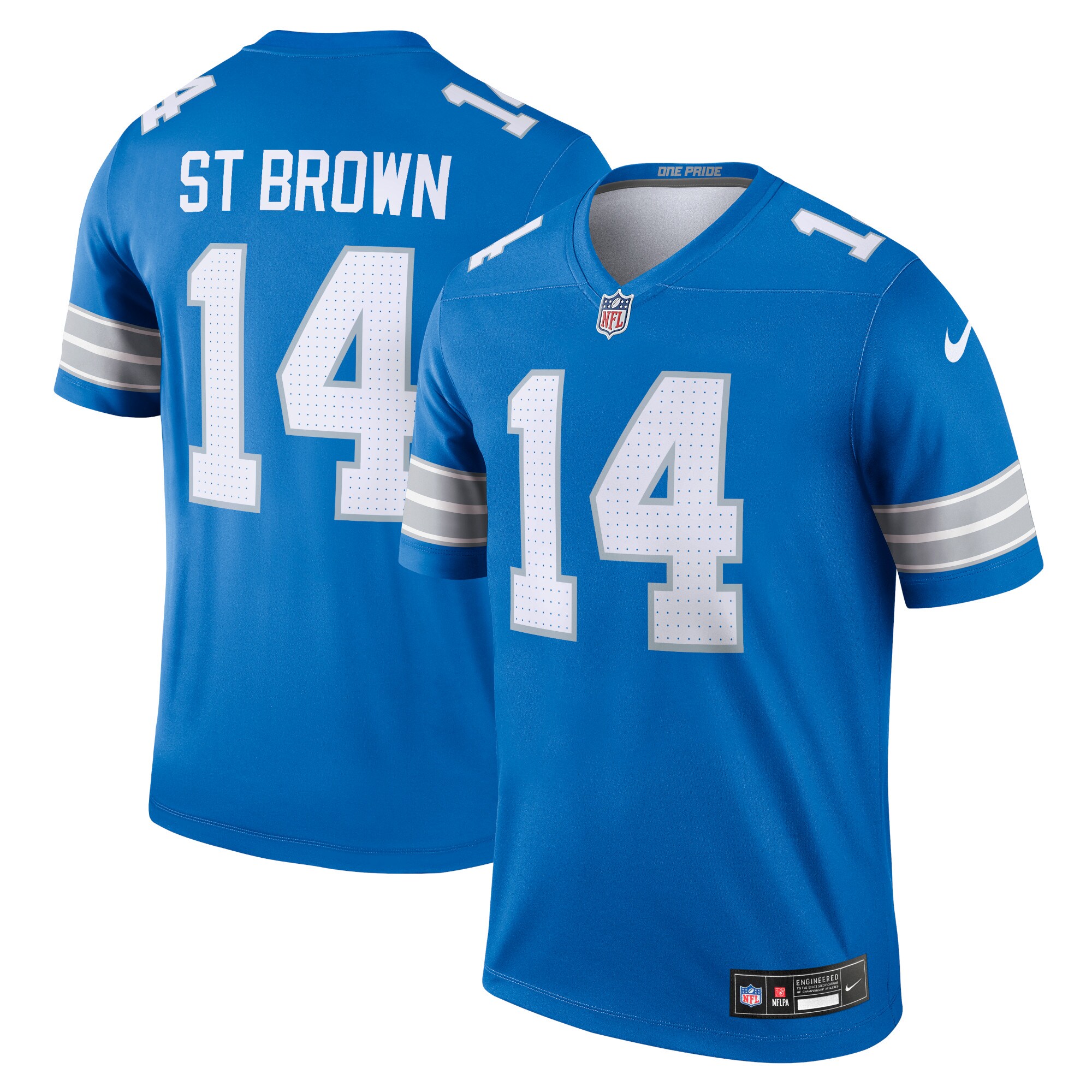 mens nike amon-ra st. brown blue detroit lions team legend player performance top | Lions Shop | Detroit Lions NFL Jerseys & Caps Collection