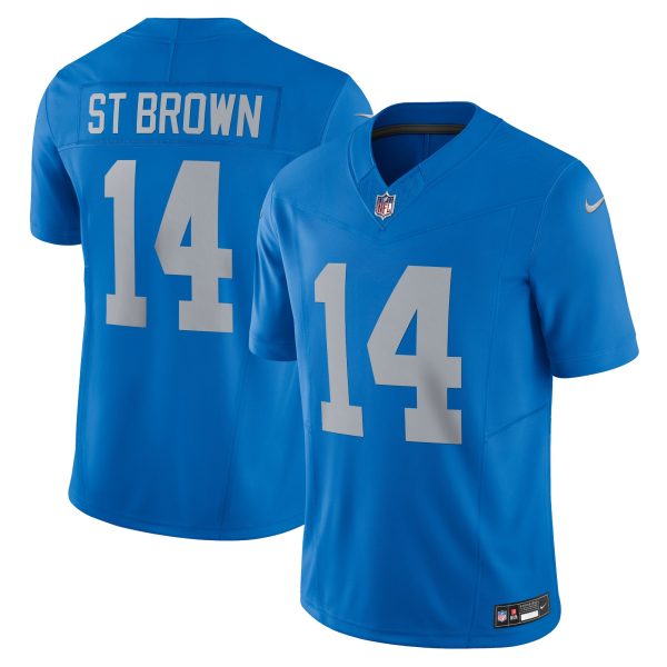 mens nike amon-ra st. brown blue detroit lions vapor f.u.s.e. alternate limited jersey | Lions Shop | Detroit Lions NFL Jerseys & Caps Collection